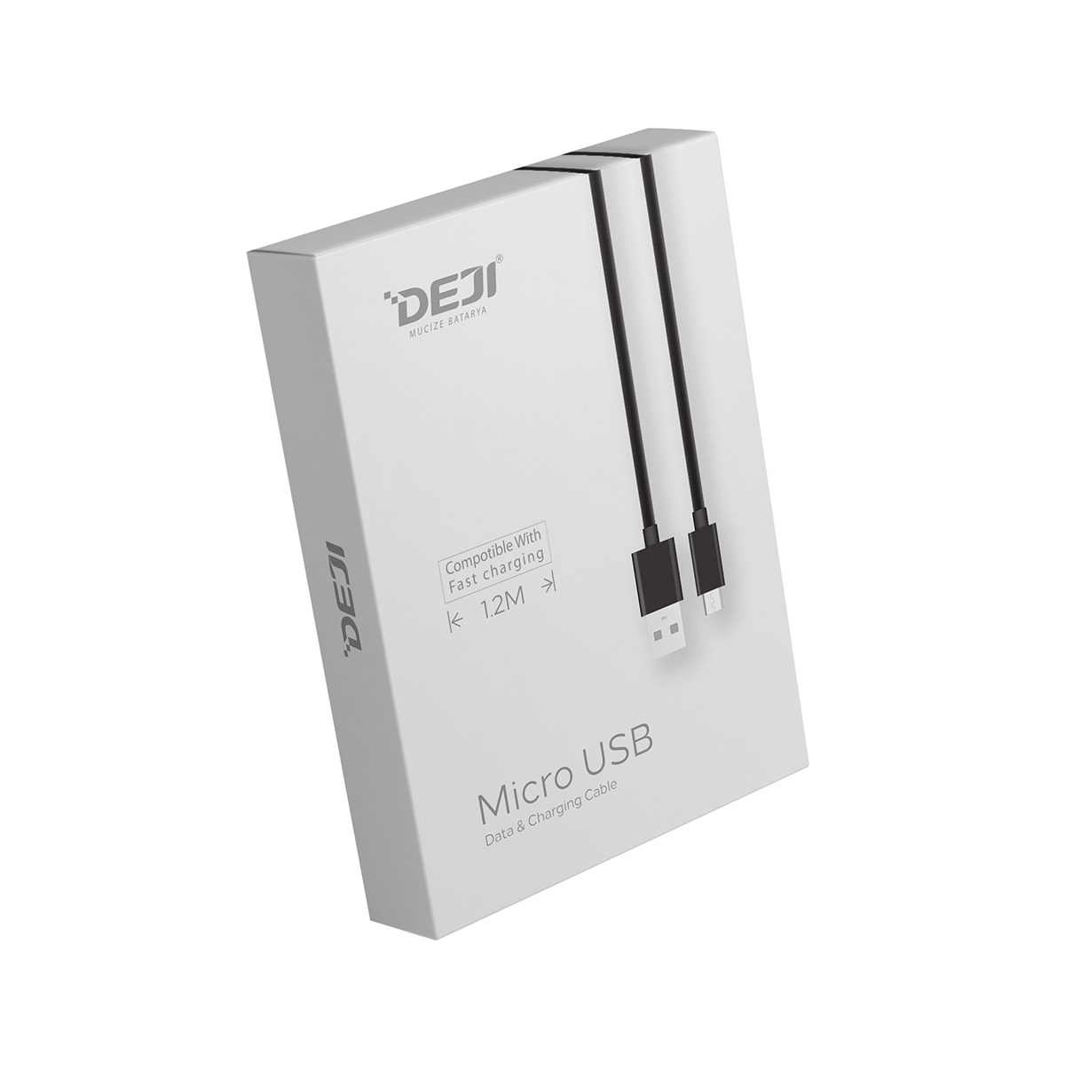 Deji Micro USB Data ve Şarj Kablosu Siyah 1.2M-315